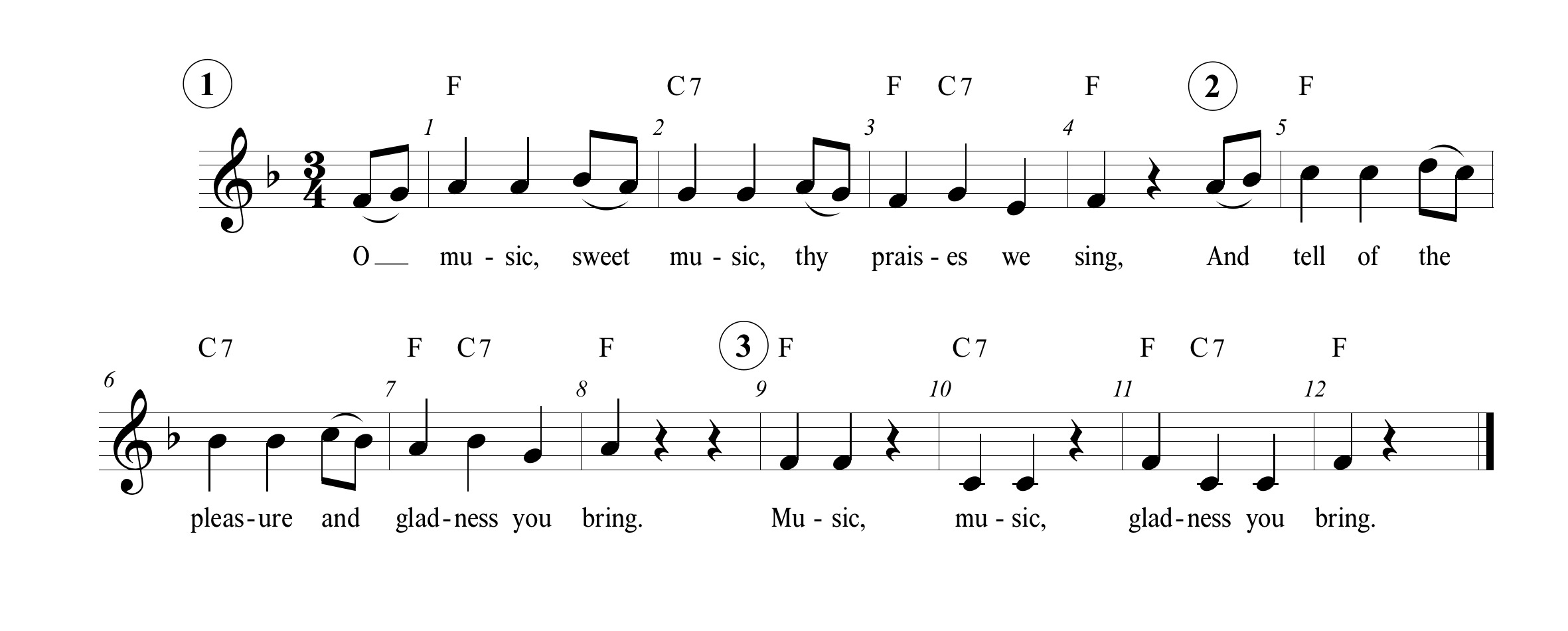 O, Music, Sweet Music