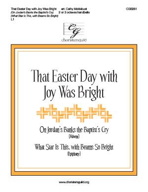 That Easter Day with Joy Was Bright (2 - 3 Oct)