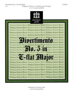 Divertimento No 3 in E-Flat