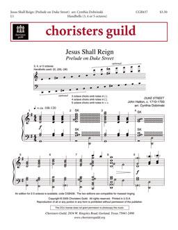 Jesus Shall Reign (Prelude on Duke Street) (3 - 5 Oct)