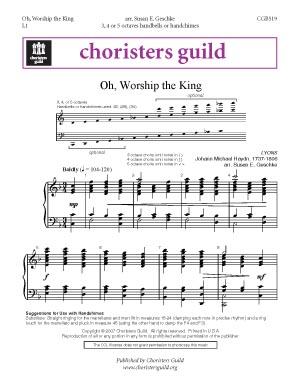 Oh, Worship the King - arr. Geschke