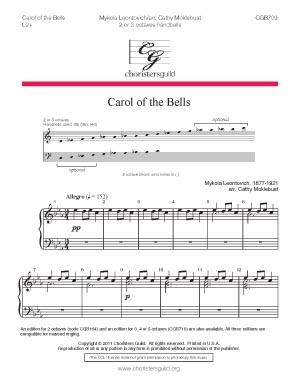 Carol of the Bells (2 - 3 Oct)