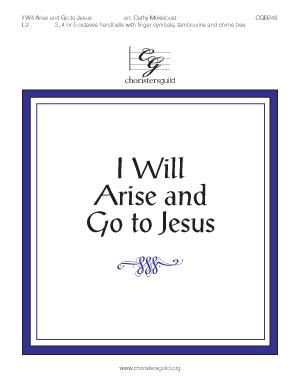 I Will Arise and Go to Jesus (3 - 5 Oct) HB Score