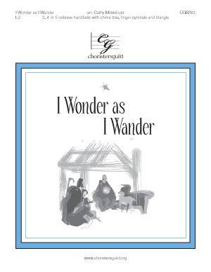 I Wonder as I Wander - arr. Moklebust (3 - 5 Oct)