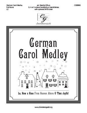 German Carol Medley - Full Score (including reproducible SATB choral page[s])